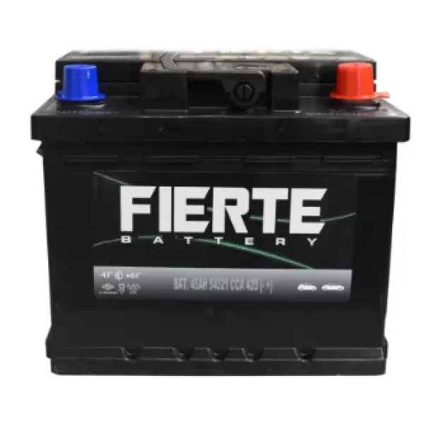 BATERIA FIERTE SILVER 45AH 420CCA POSITIVO LADO DERECHO ( - + )